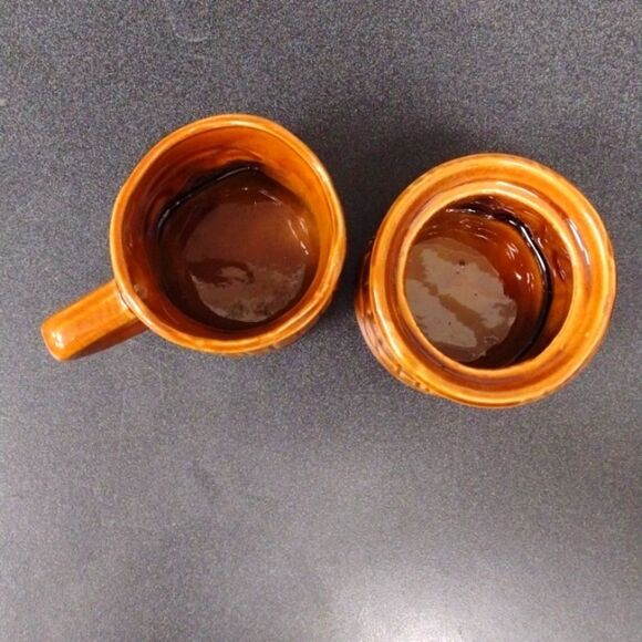 Vintage Benjamin‎ Franklin 3D Brown Creamer and Sugar Pot Made in Japan - Picture 5 of 12